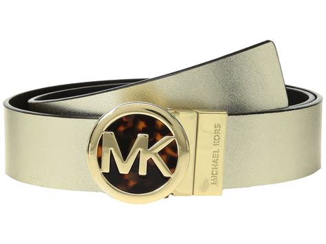 michael kors belt with gold buckle|Michael Kors belt women's.